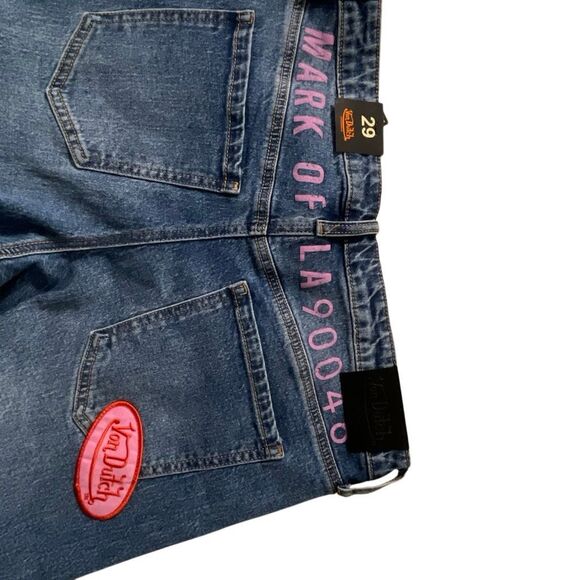 Von Dutch Originals Women’s Wide Leg Streetwear Jeans - Picture 8 of 15